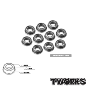 T-Work's Ball Bearing 4x7x2.5mm Flanged (10) #BB-4725F