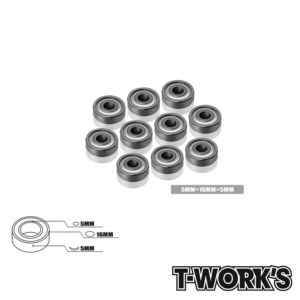 T-Work's Ball Bearing 5x16x5mm (10) #BB-5165