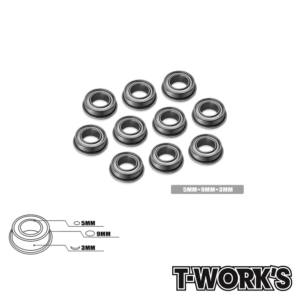 T-Work's Ball Bearing 5x9x3mm Flanged (10) #BB-593F
