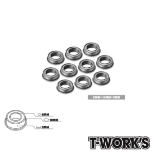 T-Work's Ball Bearing 6x10x3mm Flanged (10) #BB-6103F
