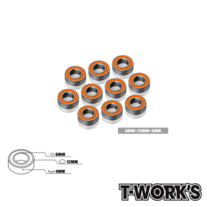 T-Work's Ball Bearing 6x12x4mm (10) #BB-6124