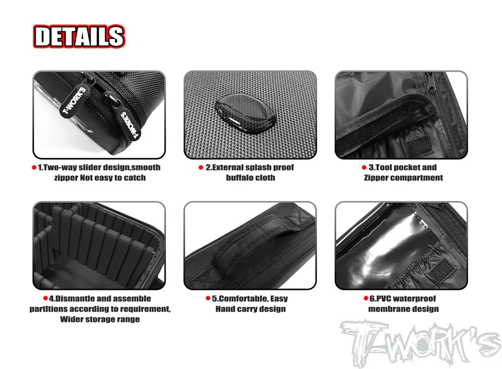 T-Work's Hard Case Parts Bag (Hard Separator) 5 T-Work's Hard Case Parts Bag (Hard Separator)