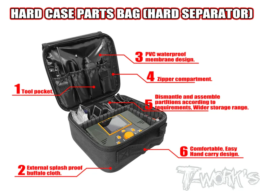 T-Work's Hard Case Parts Bag (Hard Separator) 3 T-Work's Hard Case Parts Bag (Hard Separator)