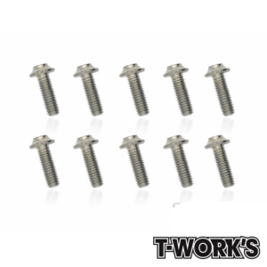 T-Work's UFO Head Screws M3x10mm (10) - 64 Titanium - TSS-310U
