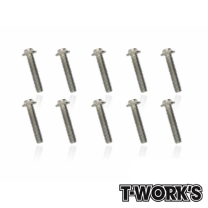 T-Work's UFO Head Screws M3x15mm (10) - 64 Titanium - TSS-315U