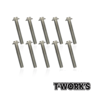 T-Work's UFO Head Screws M3x20mm (10) - 64 Titanium - TSS-320U