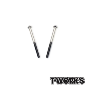 T-Work's UFO Head Screws M3x40mm (2) - 64 Titanium - TSS-340U