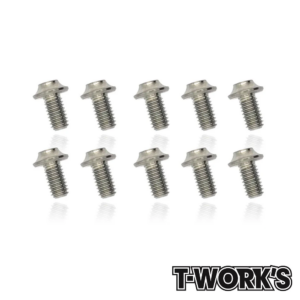 T-Work's UFO Head Screws M3x6mm (10) - 64 Titanium - TSS-306U