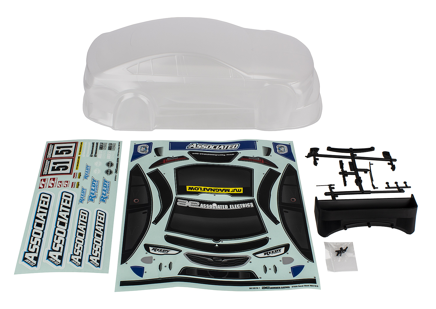 Team Associated Apex2 Sport ST550 Body, clear 1 Team Associated Apex2 Sport ST550 Body, clear