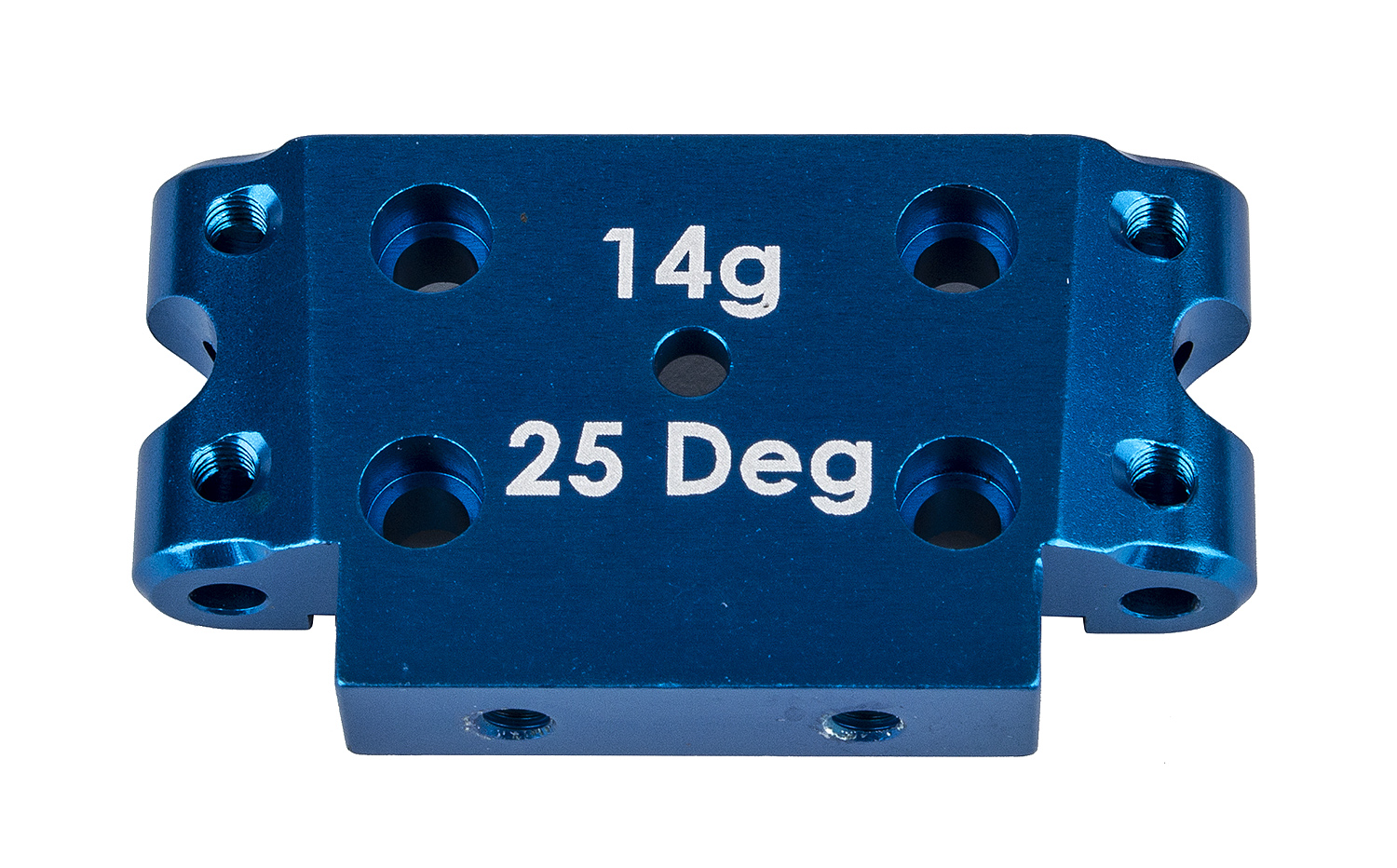 Team Associated DR10 FT Aluminium-Frontschott, 25 Grad, blau 1 Team Associated DR10 FT Aluminum Front Bulkhead, 25 deg, blue