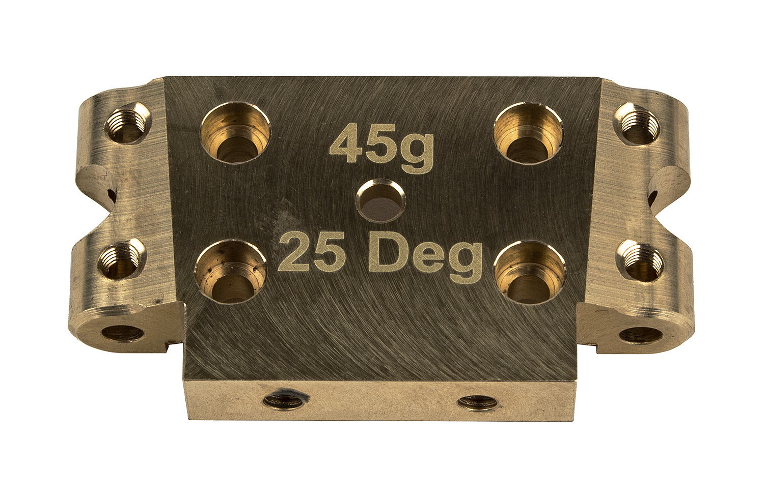 Team Associated DR10 FT Messing-Front-Bulkhead, 25° 1 Team Associated DR10 FT Brass Front Bulkhead, 25 deg