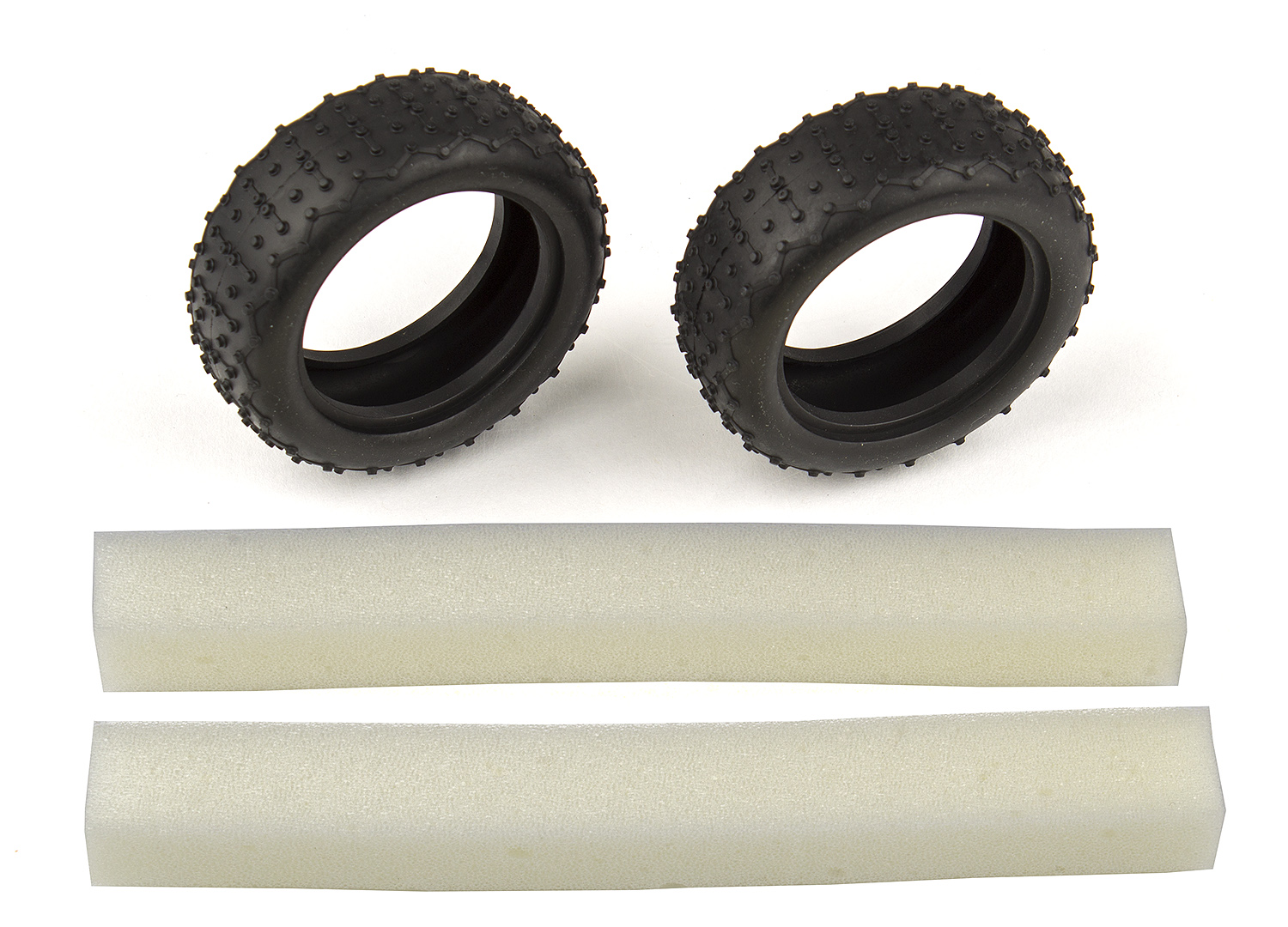 Team Associated Narrow Mini Pin-Reifen, mit Einlagen 1 Team Associated Narrow Mini Pin Tires, with inserts