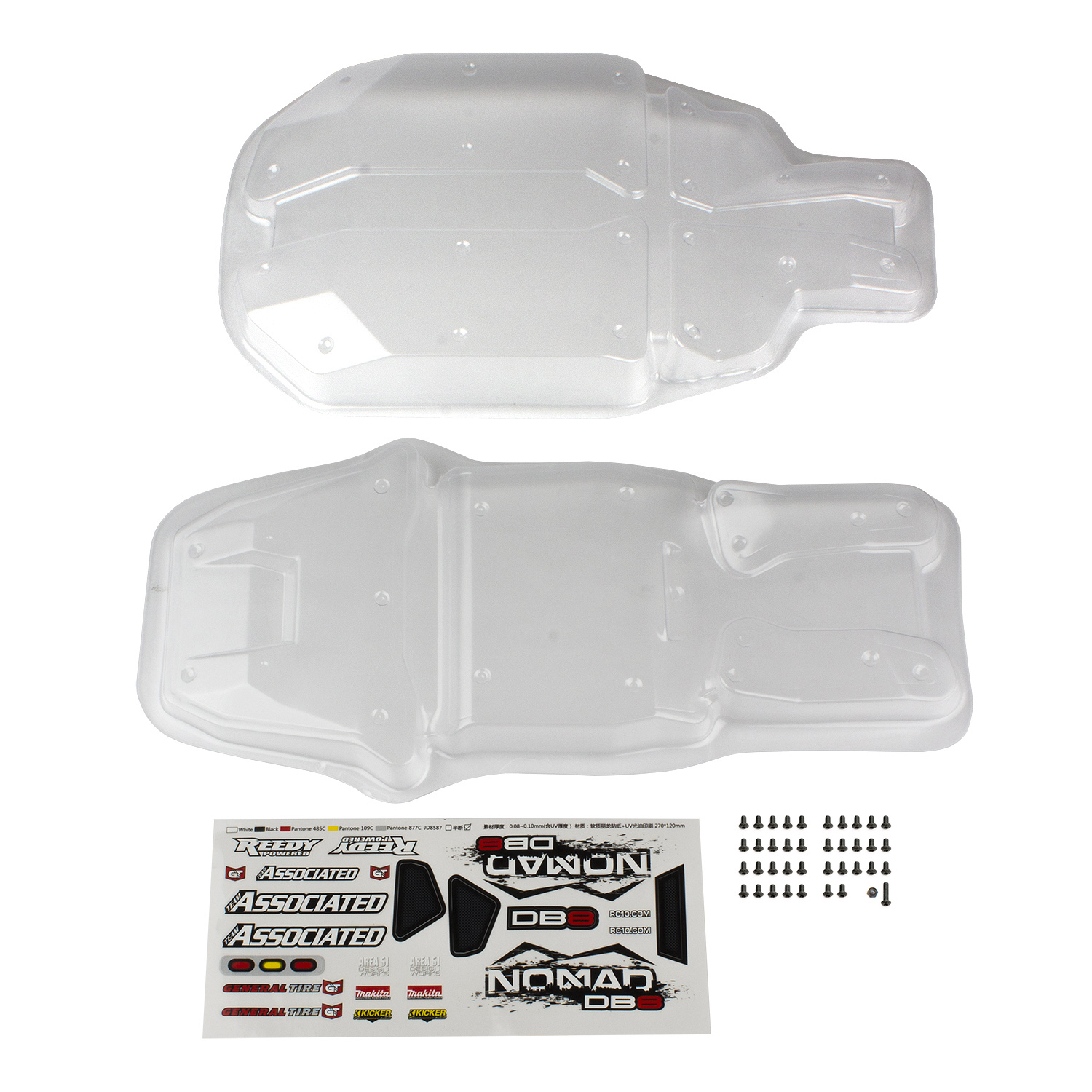 Team Associated Nomad Karosserie, klar 1 Team Associated Nomad Body, clear