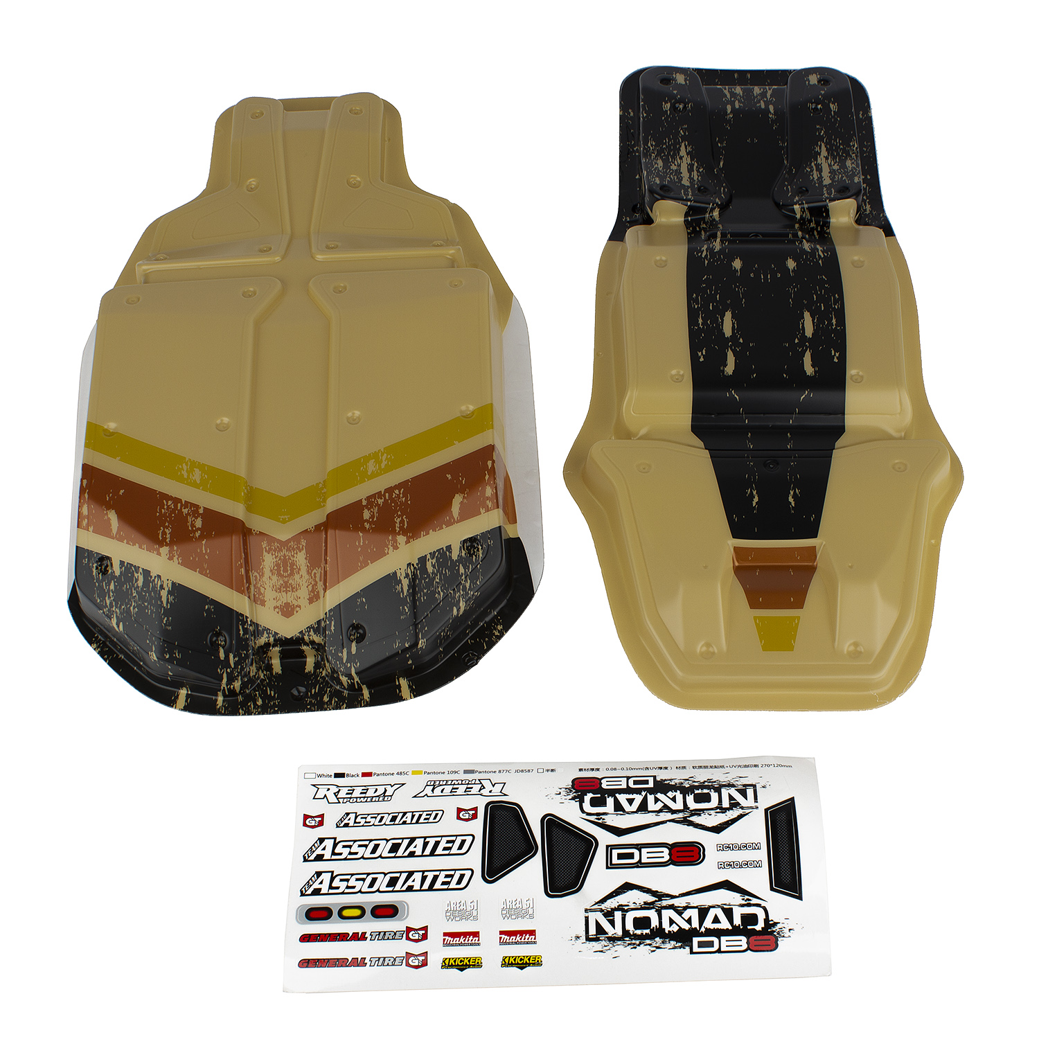 Team Associated Nomad Karosserie, tan 1 Team Associated Nomad Body, tan