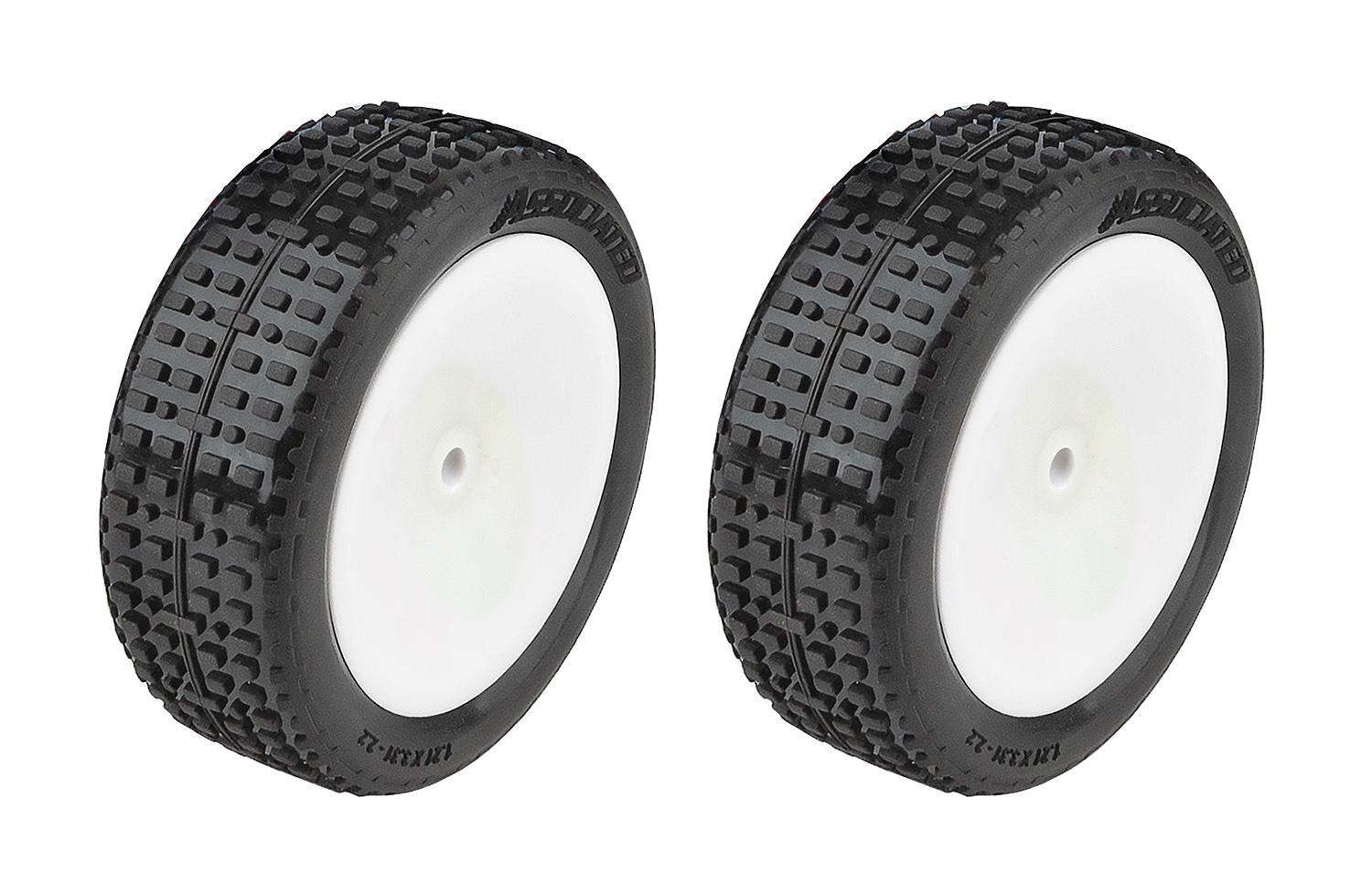 Team Associated RB10 RTR Vorderräder und -reifen, montiert 1 Team Associated RB10 RTR Front Wheels and Tires, mounted