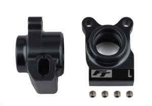 Team Associated RC10B6.3 FT Rear Hubs, black aluminum