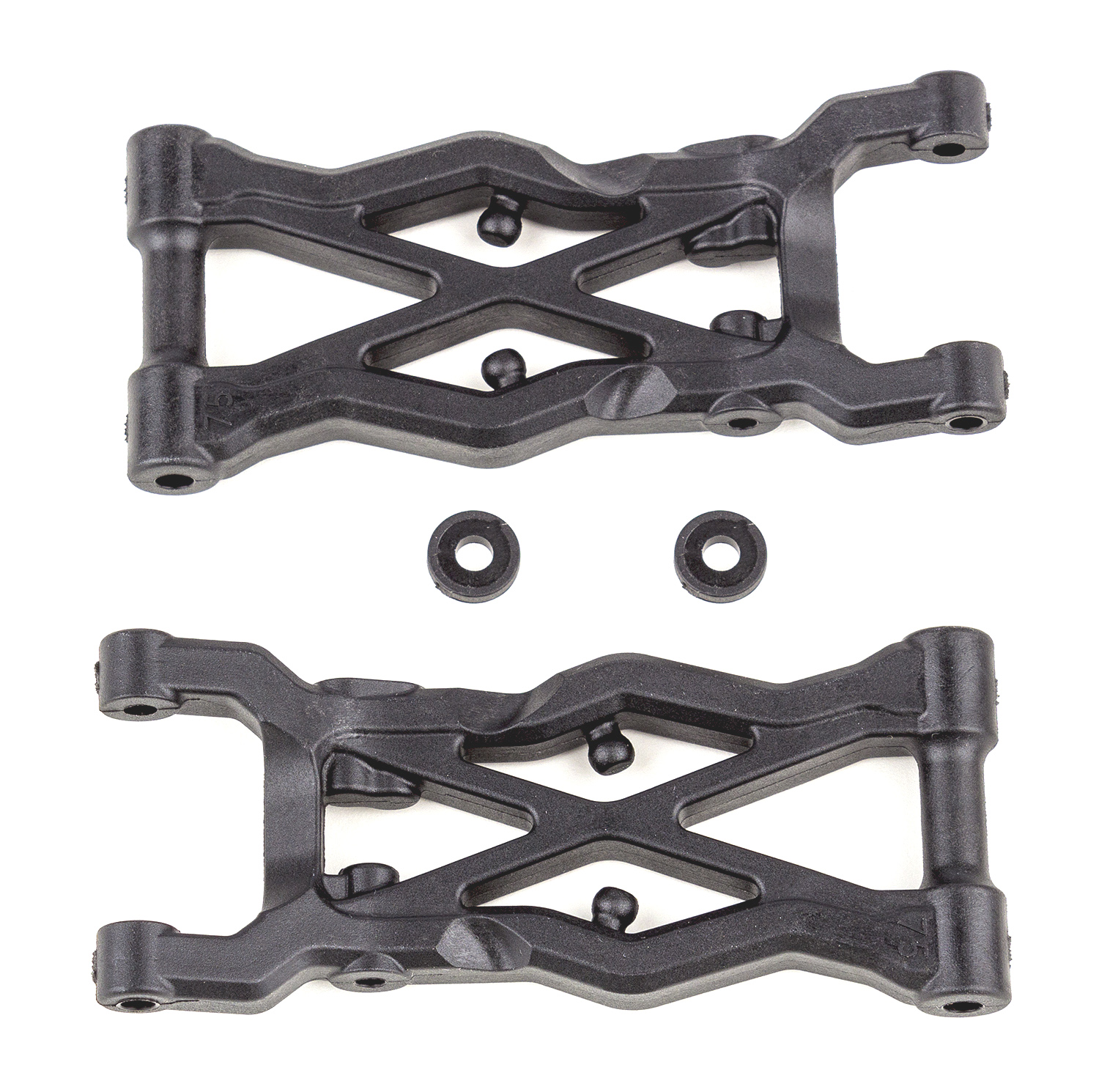 Team Associated RC10B6.3 FT Querlenker hinten 75 mm, Carbon 1 Team Associated RC10B6.3 FT Rear Suspension Arms 75mm, carbon fiber