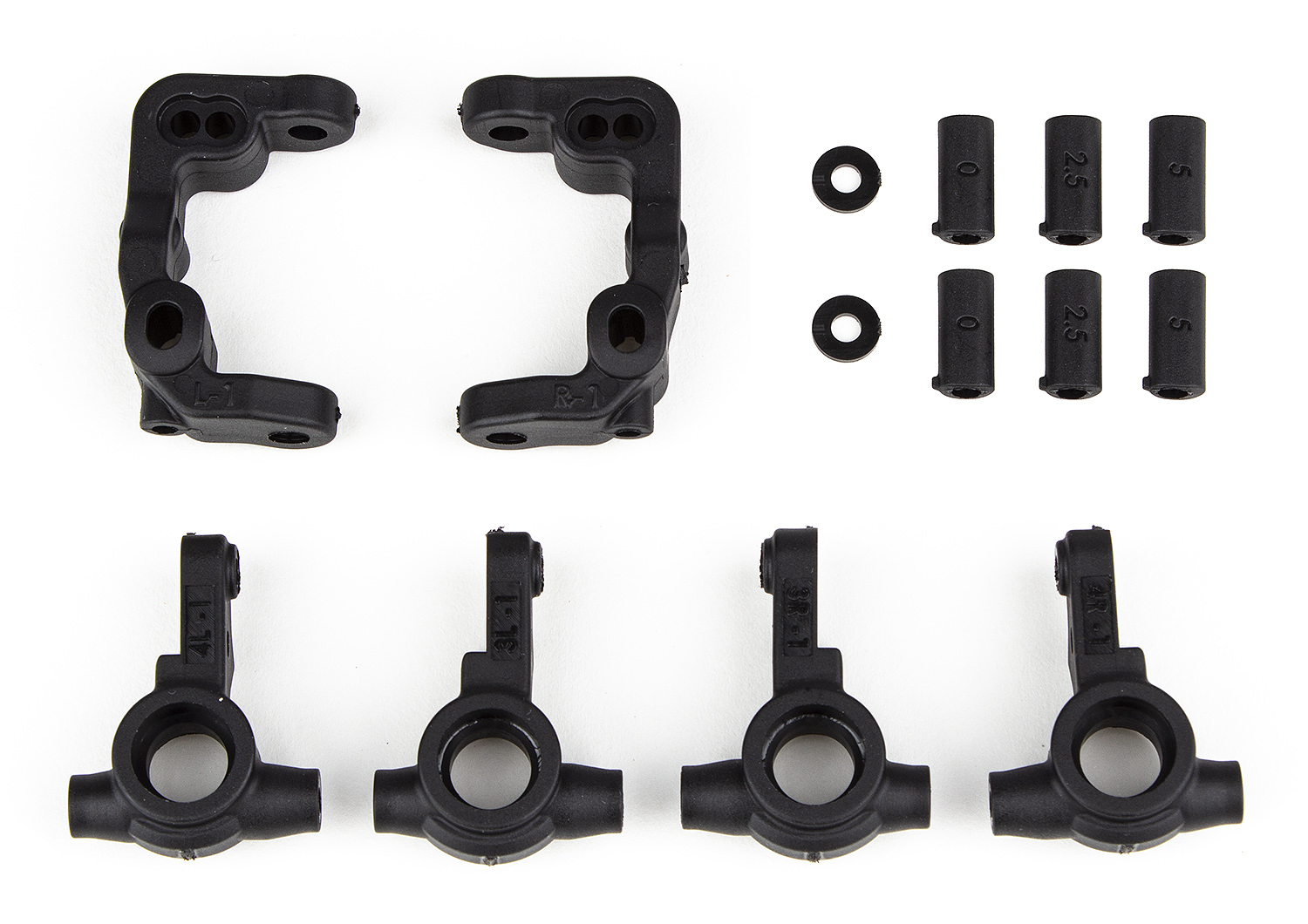 Team Associated RC10B6.4 -1 mm Scrub Caster- und Lenkblöcke 1 Team Associated RC10B6.4 -1mm Scrub Caster and Steering Blocks