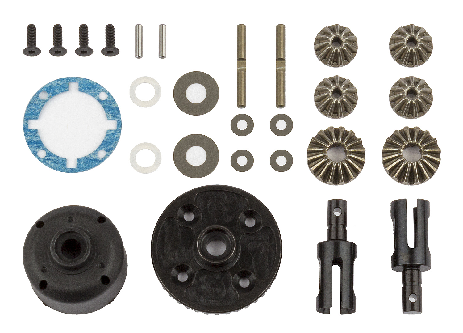 Team Associated RC10B74 Differential-Set, vorne und hinten 1 Team Associated RC10B74 Differential Set, front and rear
