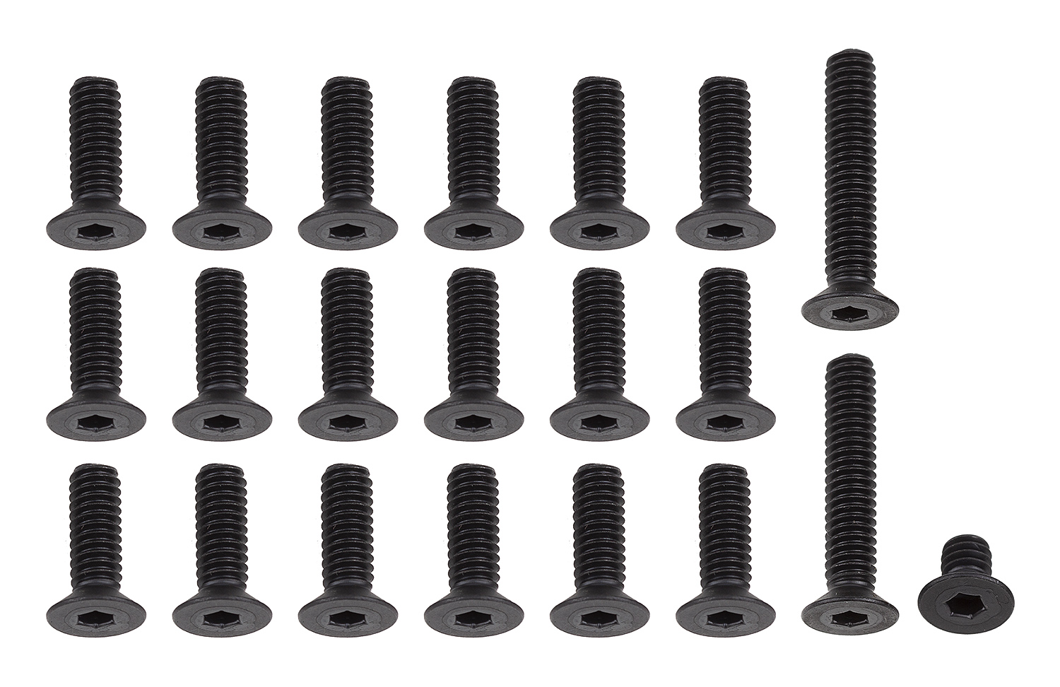 Team Associated RC10CC 8-32 Schraubensatz, schwarz 1 Team Associated RC10CC 8-32 Screw Set, black