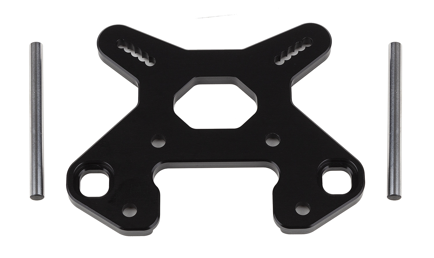 Team Associated RC8B4 Front Shock Tower V2, black aluminum 1 Team Associated RC8B4 Front Shock Tower V2, black aluminum