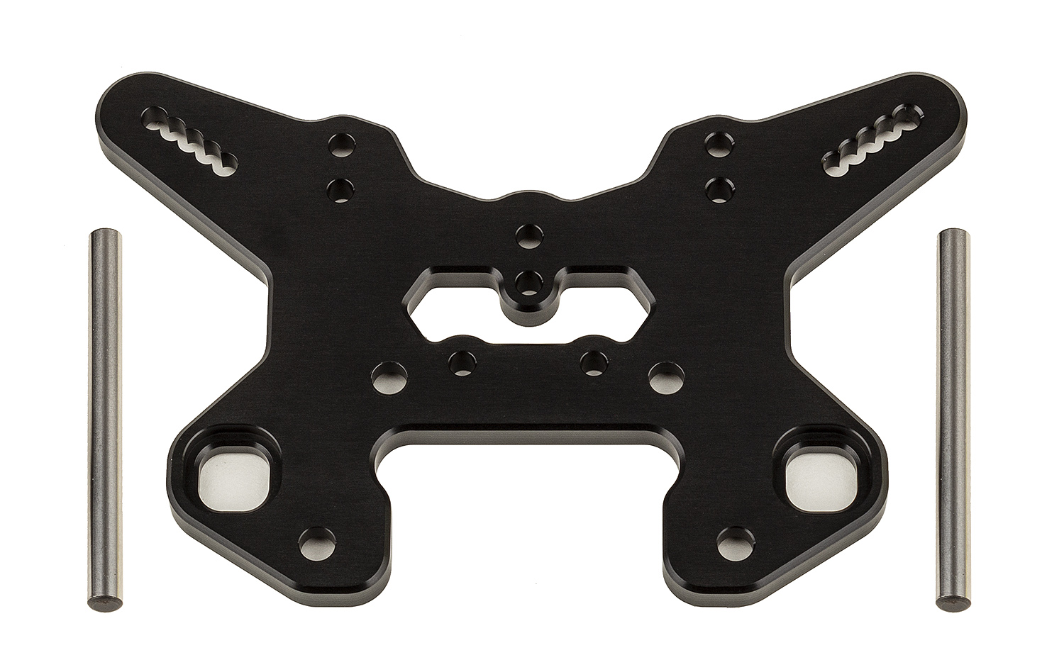 Team Associated RC8T4 Front Shock Tower V2, black aluminum 1 Team Associated RC8T4 Front Shock Tower V2, black aluminum