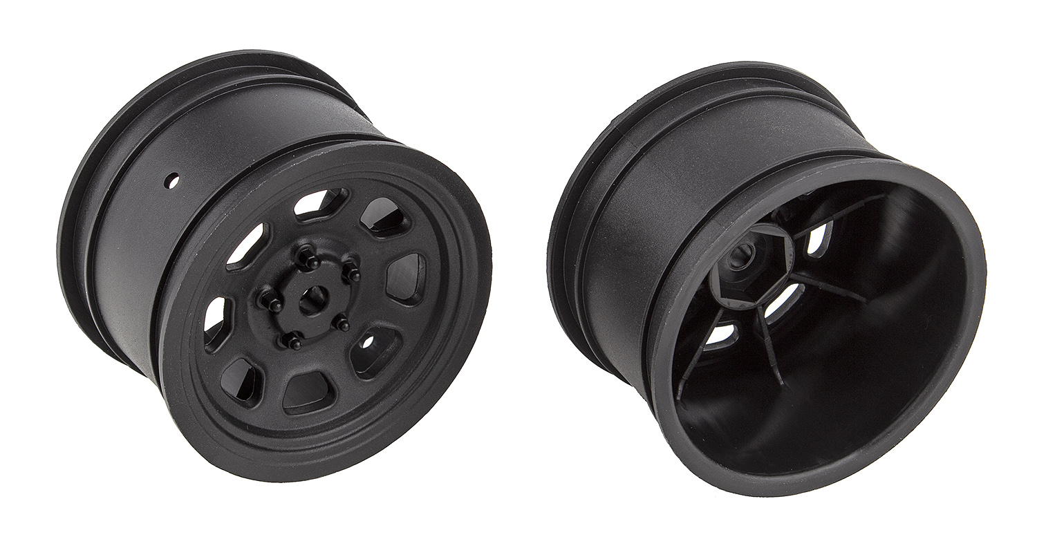 Team Associated SR10 Hinterräder, schwarz 1 Team Associated SR10 Rear Wheels, black