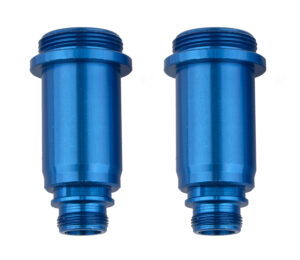 Team Associated SR10 Shock Bodies, 12x23mm, front, blue aluminum