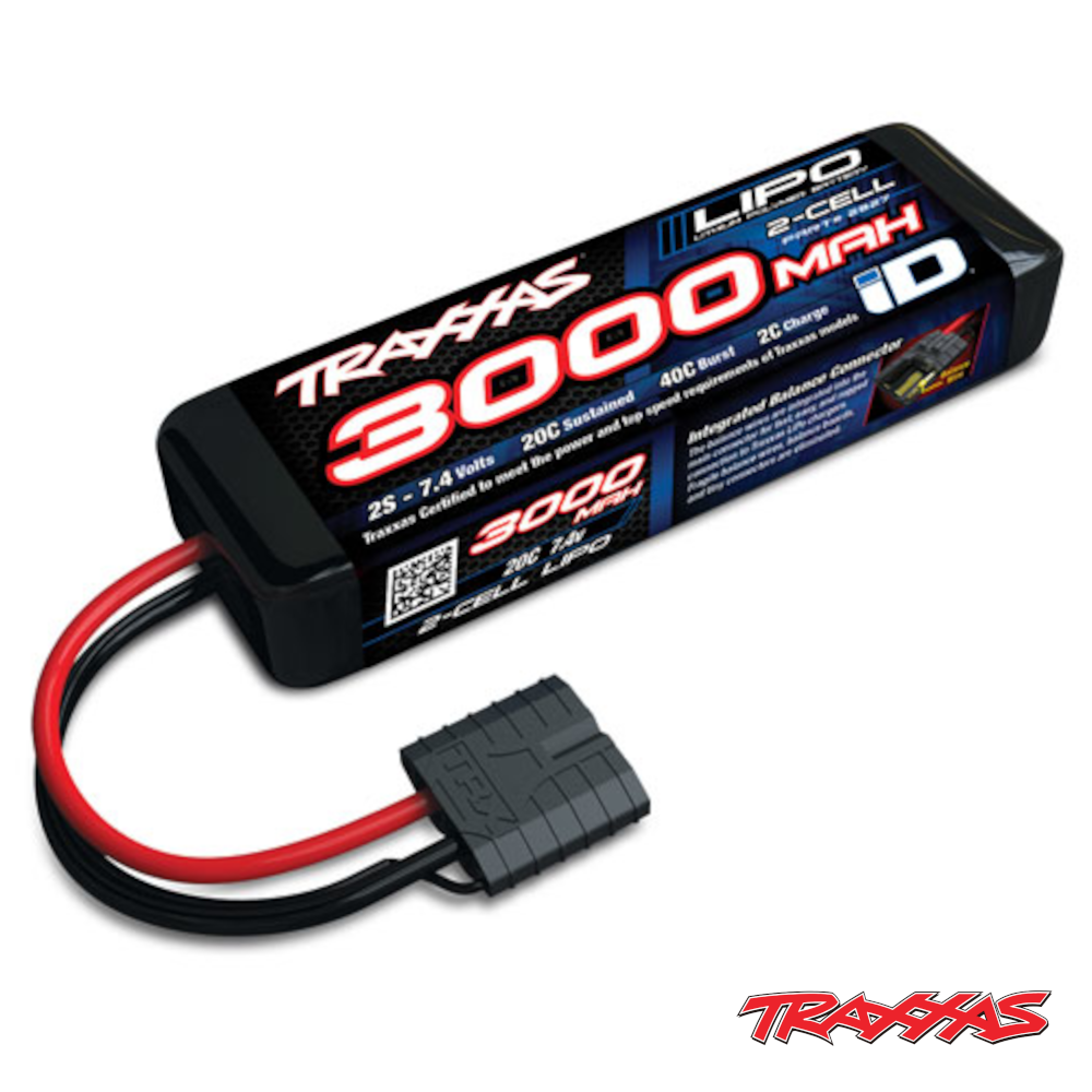 Traxxas 2827X 2S LiPo-Akku Traxxas iD 3000mAh 20C 7.4V 2S LiPo Battery #TRX2827X 1 Traxxas iD 3000mAh 20C 7.4V 2S LiPo Battery #TRX2827X