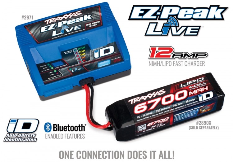 Traxxas iD EZ-Peak Live 4S 12A Aku Laadija #TRX2971 2 Traxxas iD EZ-Peak Live 4S 12A Aku Laadija #TRX2971