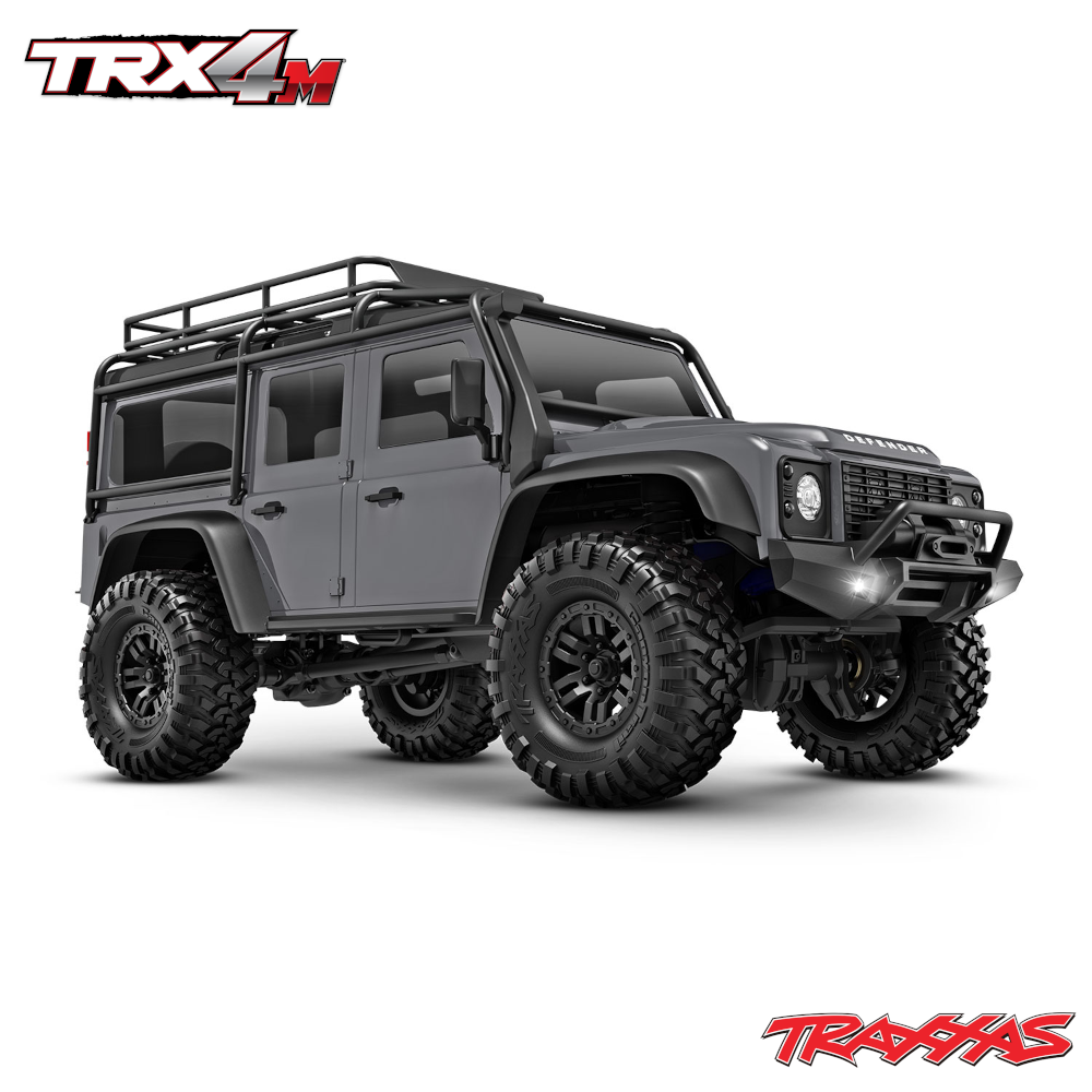Traxxas TRX-4M 1:18 Land Rover Defender RTR mini-crawler – hõbedane, 2S LiPo 1 Traxxas TRX-4M 1:18 Land Rover Defender RTR mini-crawler - silver, 2S LiPo