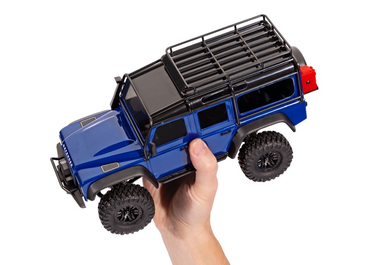 Traxxas TRX-4M 1:18 Land Rover Defender RTR mini-crawler – sinine, 2S LiPo 10 Traxxas TRX-4M 1:18 Land Rover Defender RTR mini-crawler – sinine, 2S LiPo