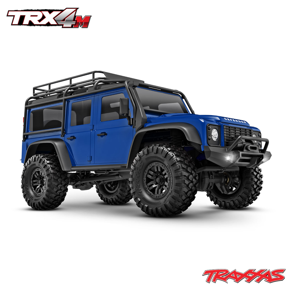 Traxxas TRX-4M 1:18 Land Rover Defender RTR mini-crawler – sinine, 2S LiPo 1 Traxxas TRX-4M 1:18 Land Rover Defender RTR mini-crawler - blue, 2S LiPo