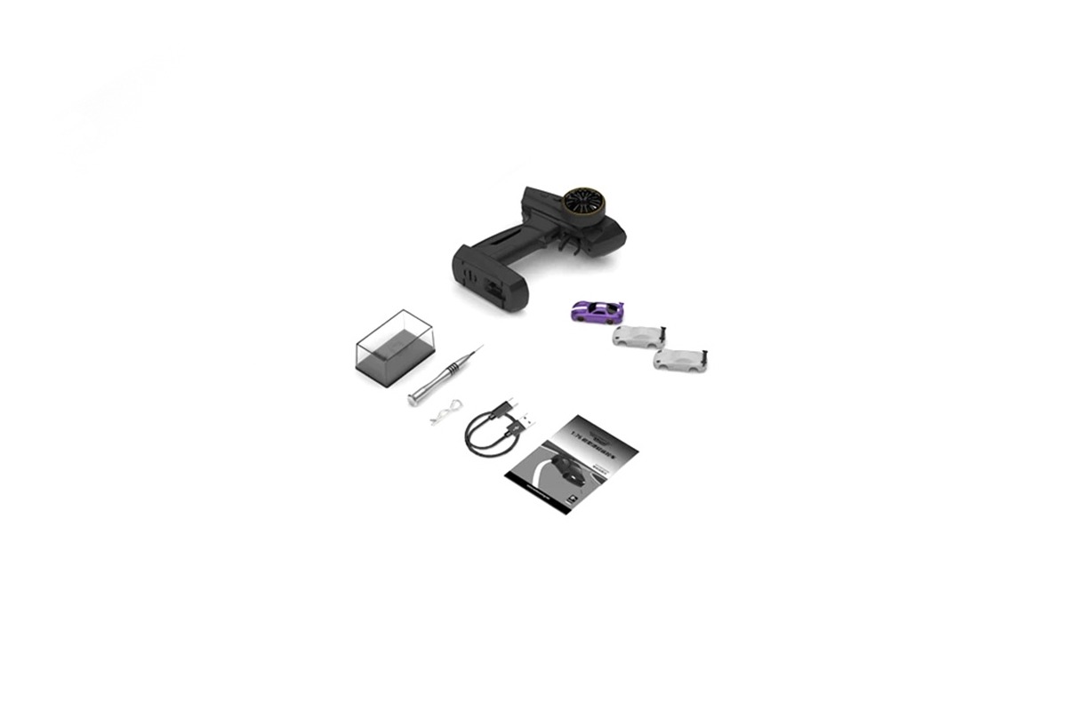 Turbo Racing C61 Turbo Racing C61 1:76 Micro RC Drift Car - Purple 4 Turbo Racing C61 1:76 Micro RC Drift Car - Purple