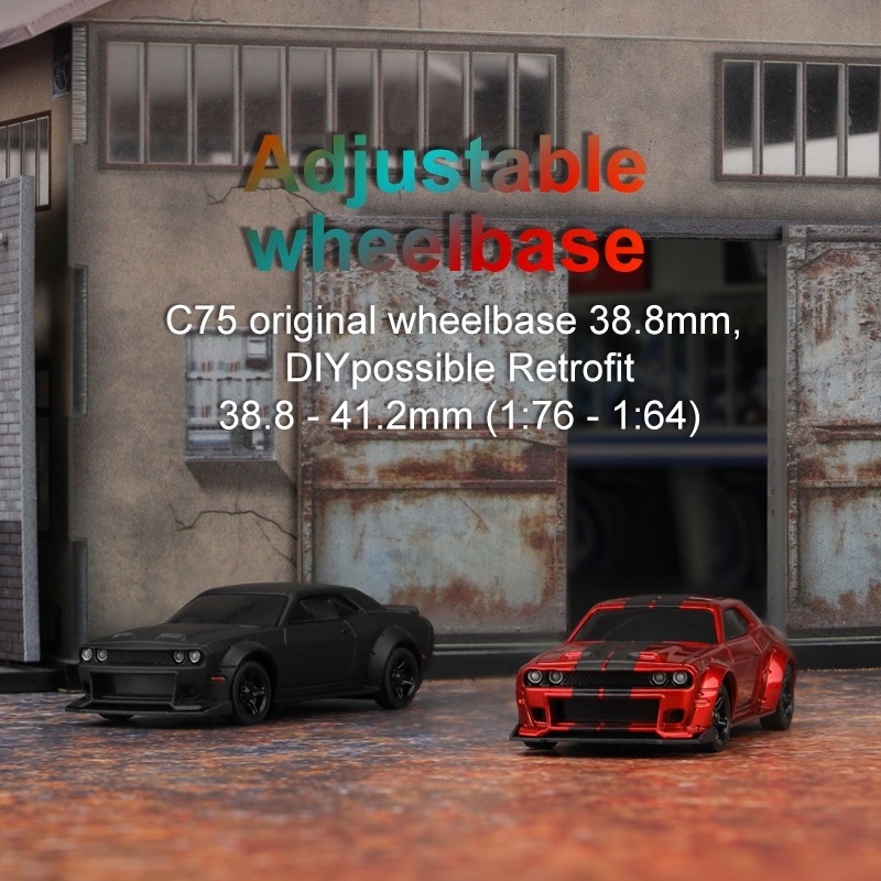 Turbo Racing C75 Turbo Racing C75 Black 1:76 Micro RC Car RTR 3 Turbo Racing C75 Black 1:76 Micro RC Car RTR