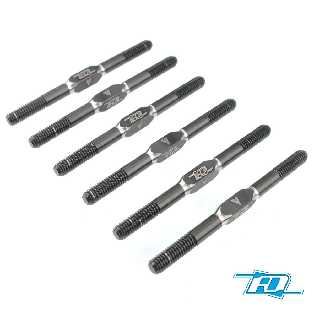 Turnbuckle Set - RC10B7 Black - M3.5x48mm - Revolution Design RDRP0643 1 Turnbuckle Set - RC10B7 Black - M3.5x48mm - Revolution Design RDRP0643