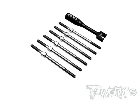 Turnbuckle Set - XB2'21 | XB2'23 | XB2'24 - 64 Titanium - T-Work's 1 Turnbuckle Set - XB2'21 | XB2'23 | XB2'24 - 64 Titanium - T-Work's