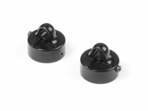 Xray Xb8 Alu Shock Cap Zero Rebound - Black Coated (2)