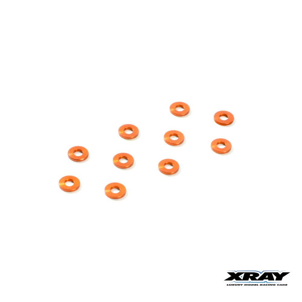 Washer Alum. 3x7x1.0mm Orange (10) (303136-O) Xray 1 Washer Alum. 3x7x1.0mm Orange (10) (303136-O) Xray