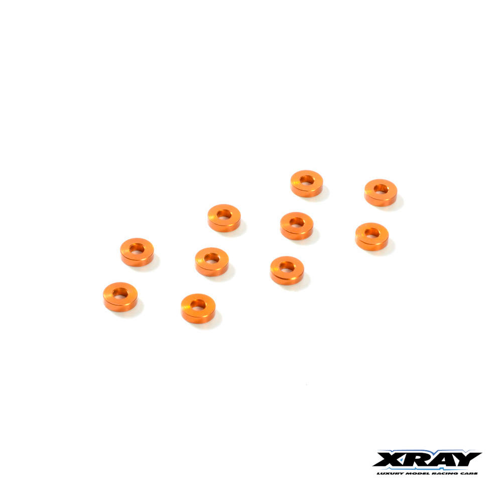 Washer Alum. 3x7x2.0mm Orange (10) (303138-O) Xray 1 Washer Alum. 3x7x2.0mm Orange (10) (303138-O) Xray