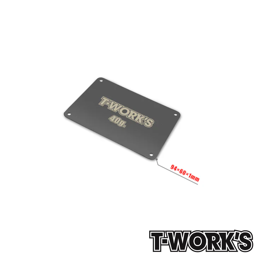 Weight 40g Black Coating Steel Battery (RC10B7) T-Work's 1 Weight 40g Black Coating Steel Battery (RC10B7) T-Work's