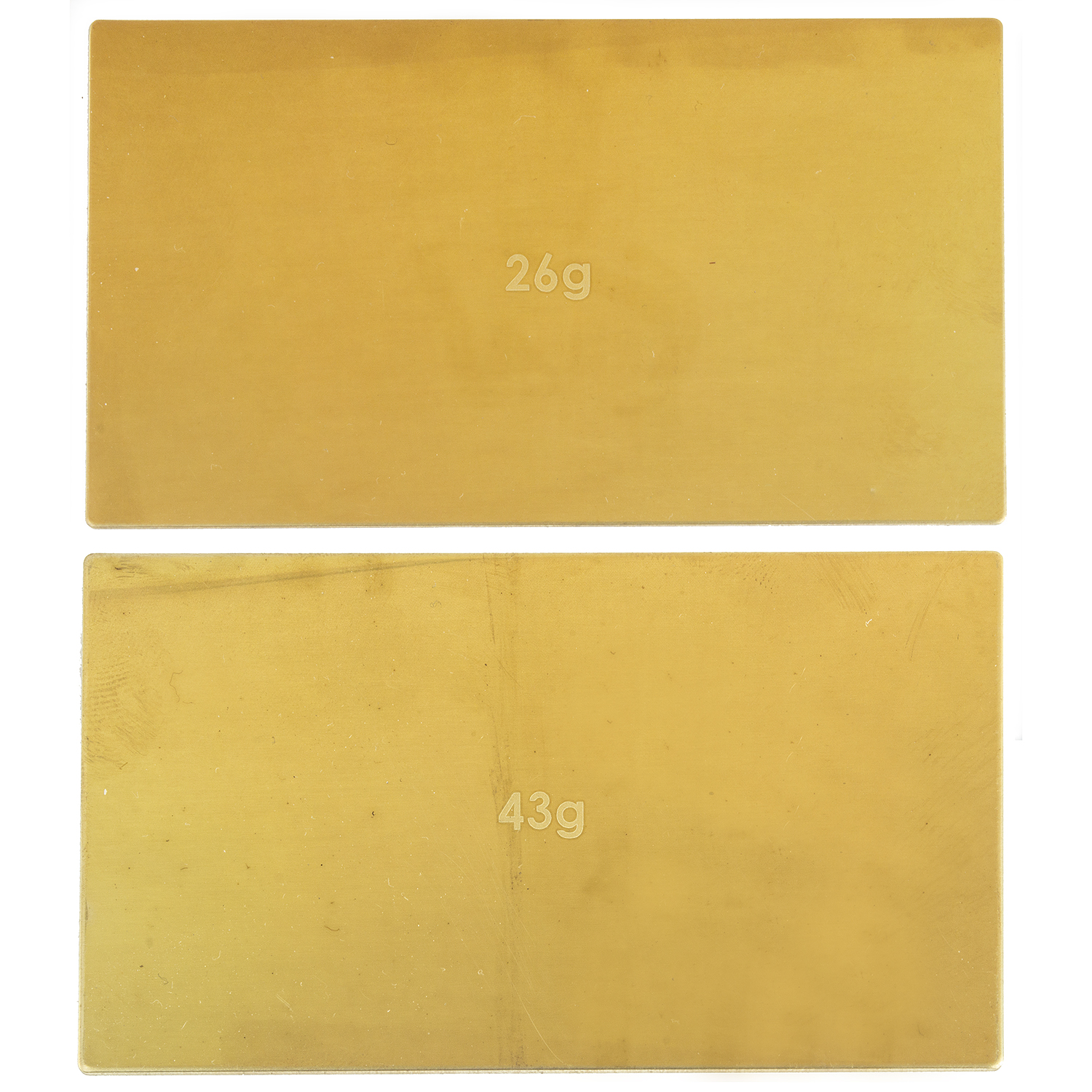 Weights 26g/43g (Battery) FT Brass (91744) 1 Weights 26g/43g (Battery) FT Brass (91744)