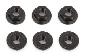 Wheel Nuts M4 Serrated Flanged (6) Team Associated