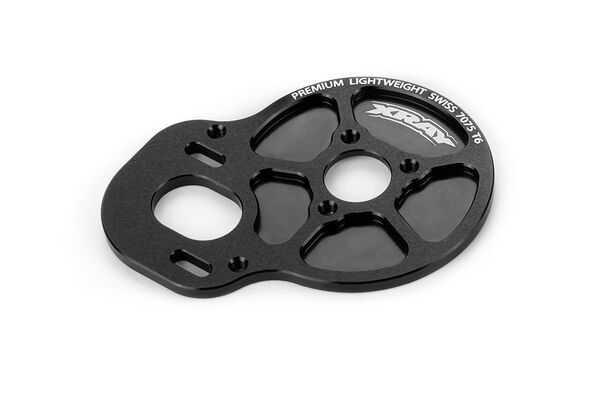 Xray Alu Mid & Rear Motor Plate - Short Rod - Swiss 7075 T6 (3Mm) 1 Xray Alu Mid & Rear Motor Plate - Short Rod - Swiss 7075 T6 (3Mm)