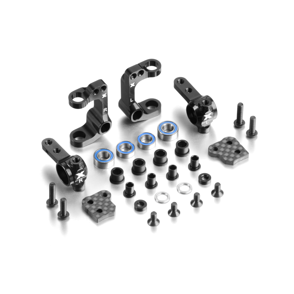 Xray Alu Steering Blocks & C-Hubs - Set - V2 1 Xray Alu Steering Blocks & C-Hubs - Set - V2