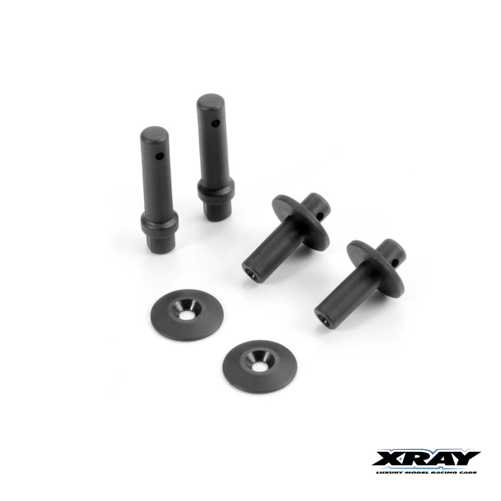 Xray Body Mount, Battery Mount - V2 & Wing Shim #361320 1 Xray Body Mount, Battery Mount - V2 & Wing Shim #361320