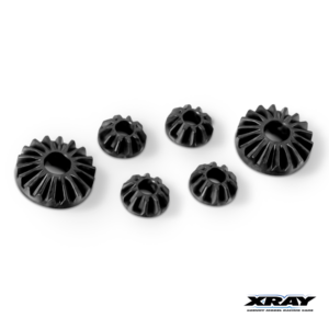 Xray Gear Diff Bevel & Satelitte Gears (2+4) Graphite Lower #304932