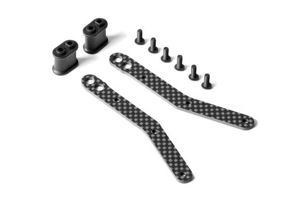 Xray Graphite Chassis Side Guard Brace For Bent Sides Chassis (2) 1 Xray Graphite Chassis Side Guard Brace For Bent Sides Chassis (2)