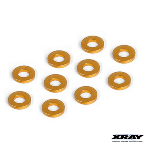 Xray Washer 3x6x1.0mm Alu Orange (10) #303122-O