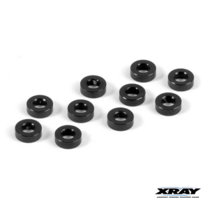 Xray Washer 3x6x2.0mm Alu Black (10) #303123-K